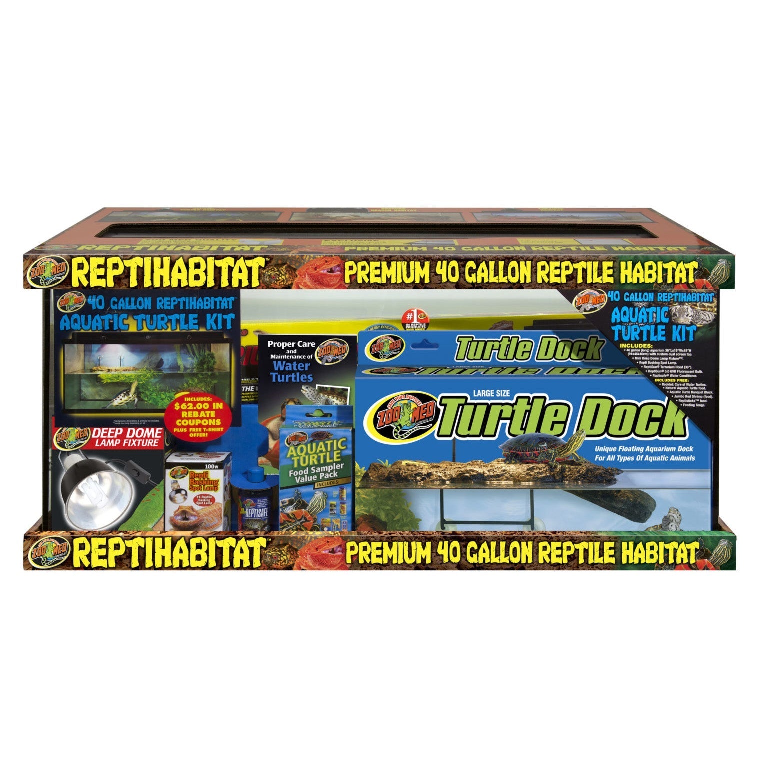 Zoo Med 40 Gallon Turtle Aquatic Kit REPTIHABITAT PREMIUM AQUATIC