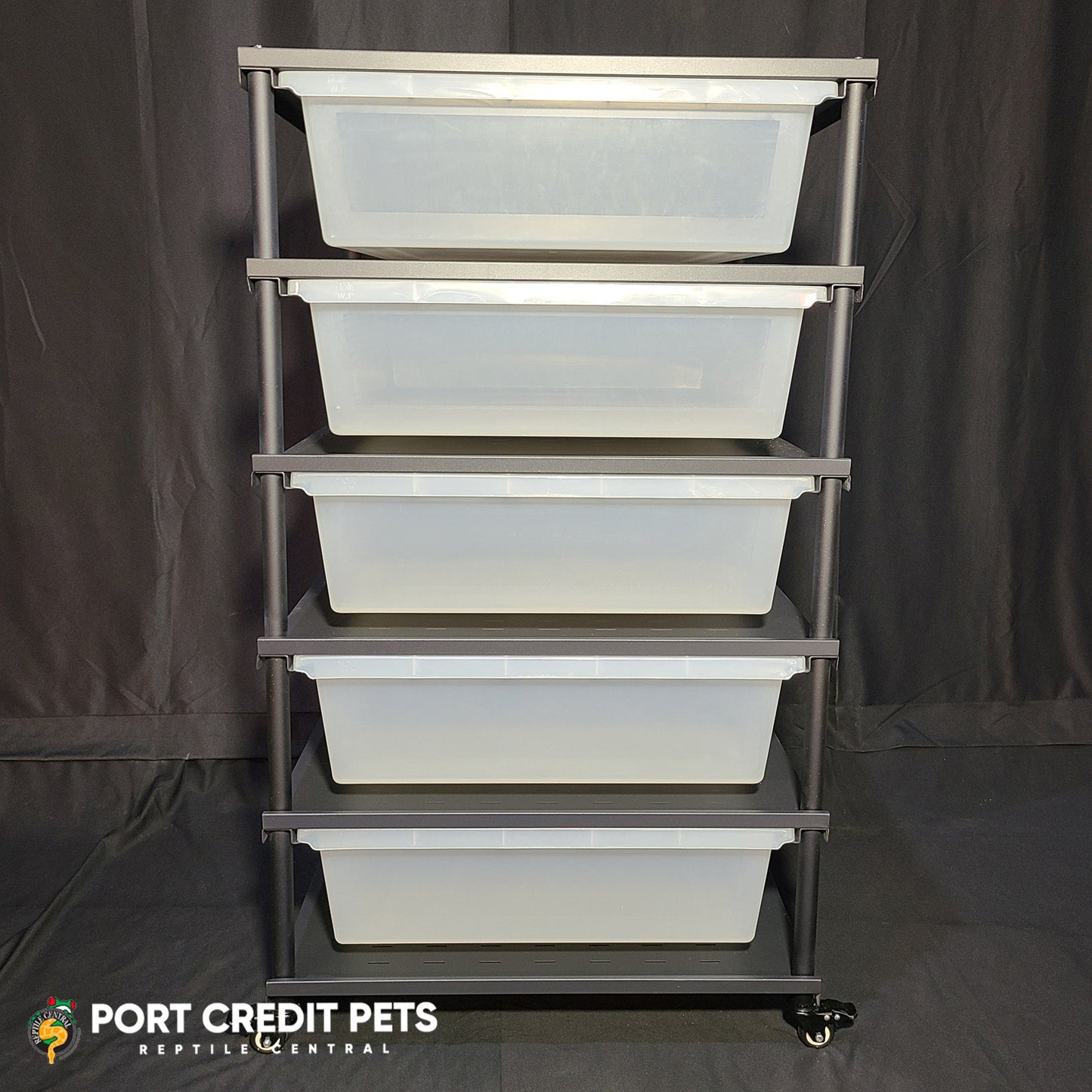R160 RACK - REPTILE 5 LEVEL 5 BIN COMPLETE SYSTEM