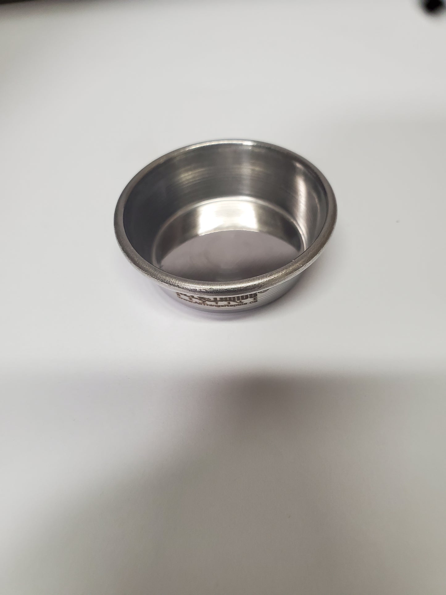 0.5 OZ Stainless Steel feeding dish..