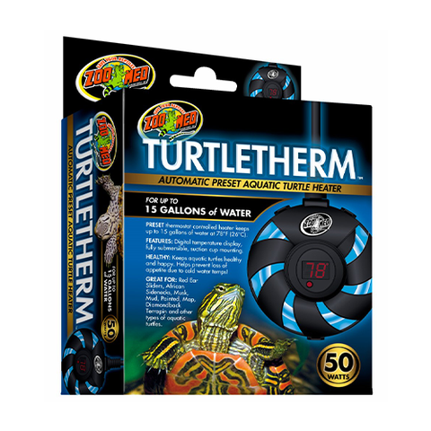 ZOO MED™ TURTLETHERM™ AUTOMATIC PRE-SET AQUATIC TURTLE HEATER 50 W