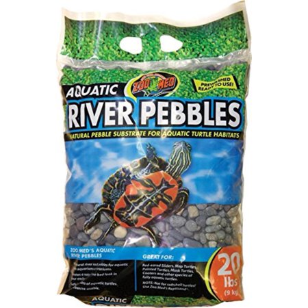 Turtle River Pebbles Substrate 20lb - Zoo Med
