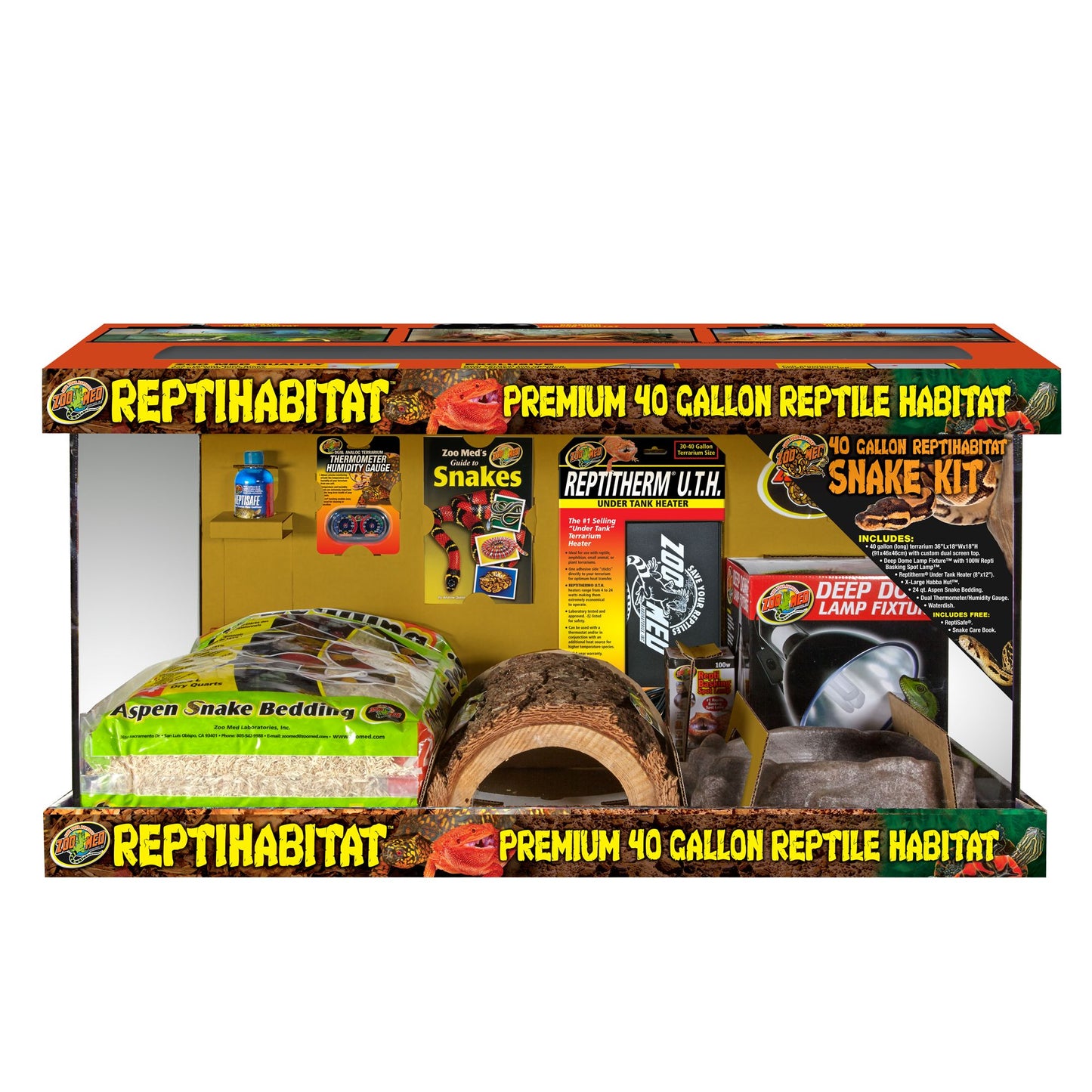 Zoo Med™ ReptiHabitat™ Snake Kit 40 Gallon