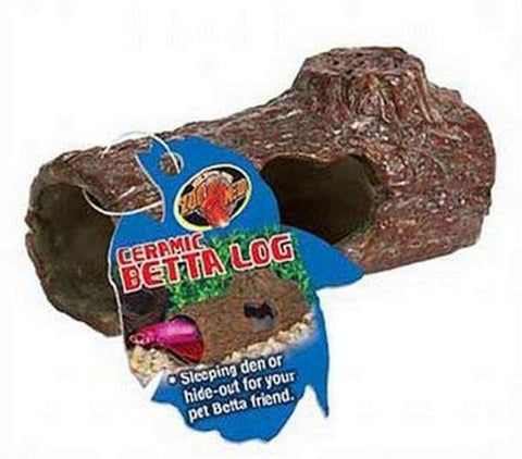 Betta Log Ceramic Hide Log Small - Zoo Med