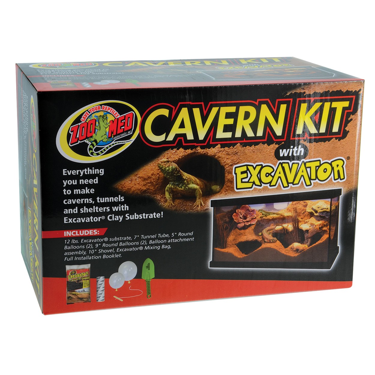 Cavern Kit with Excavator Sand 12lb Zoo Med