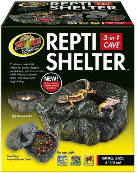 Repti Shelter 3 in 1 Cave Sm - Zoo Med