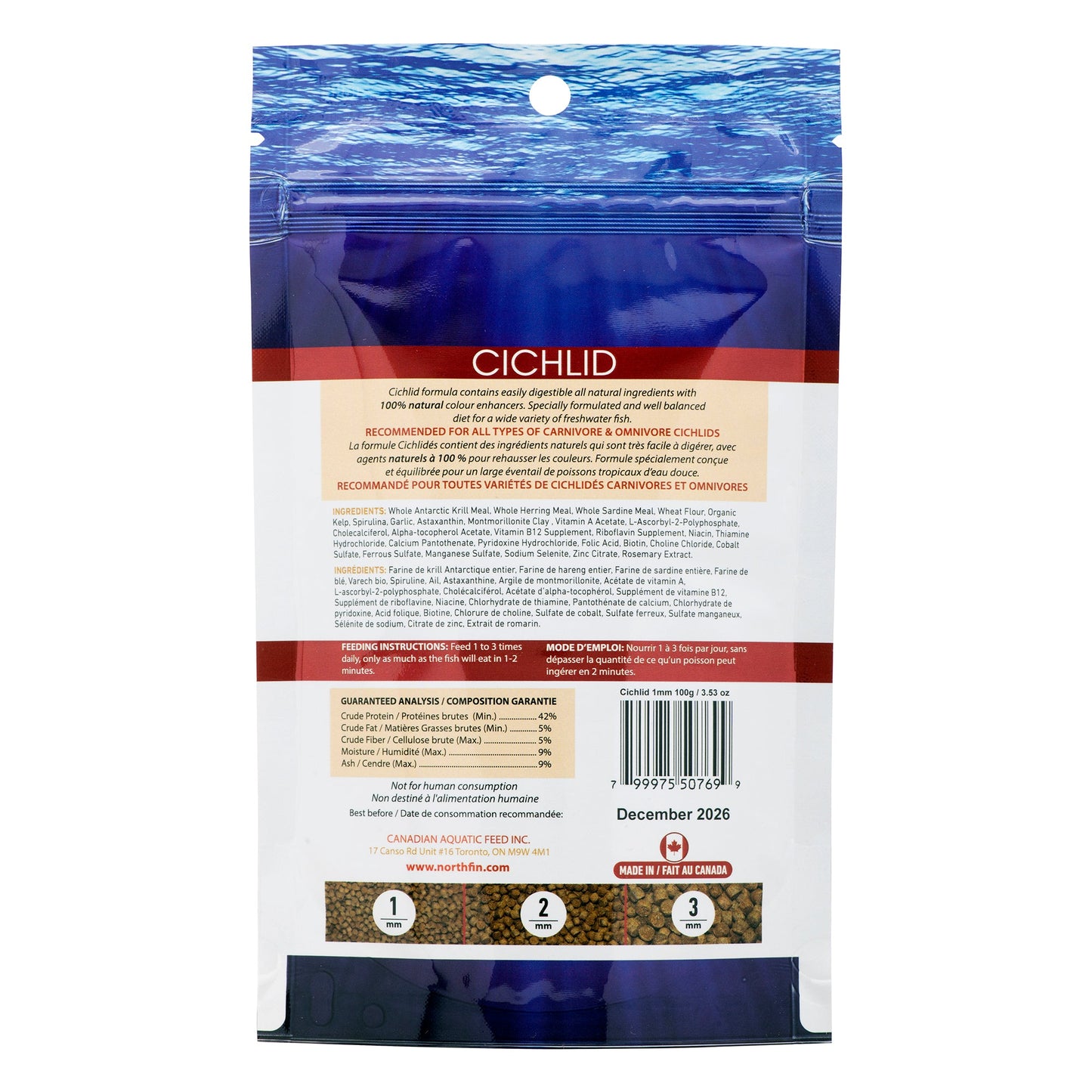 Cichlid Formula 1 mm, 100g