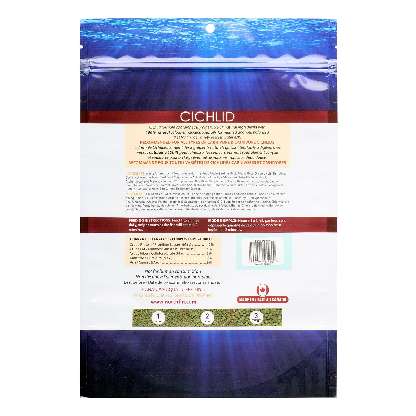 Cichlid Formula 2mm, Ikg