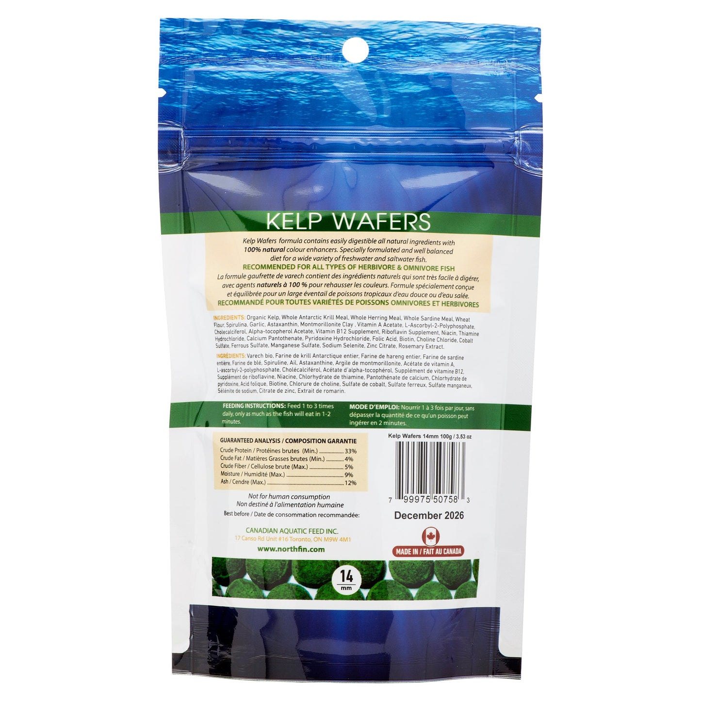 Kelp Wafers 14mm, 100g
