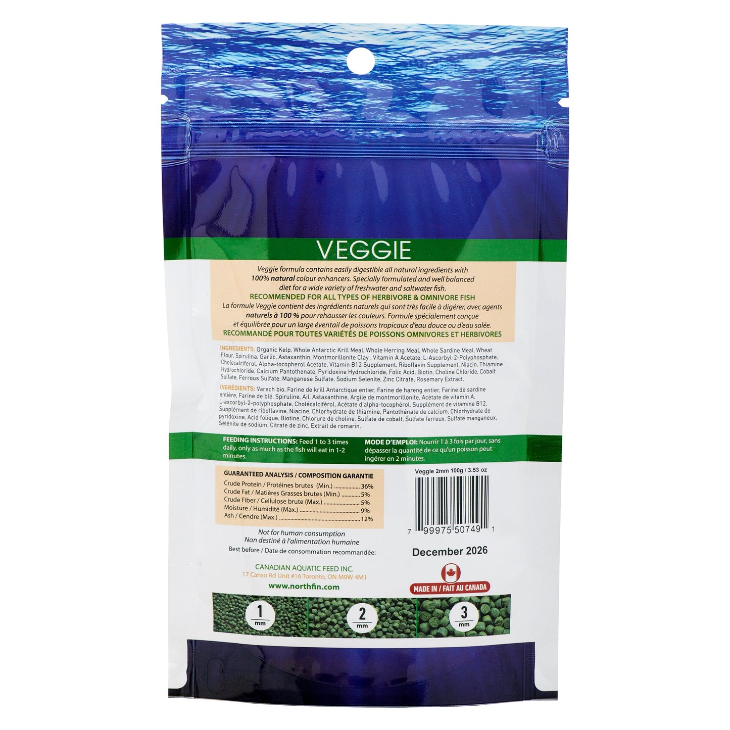 Veggie Formula 2mm, 100g