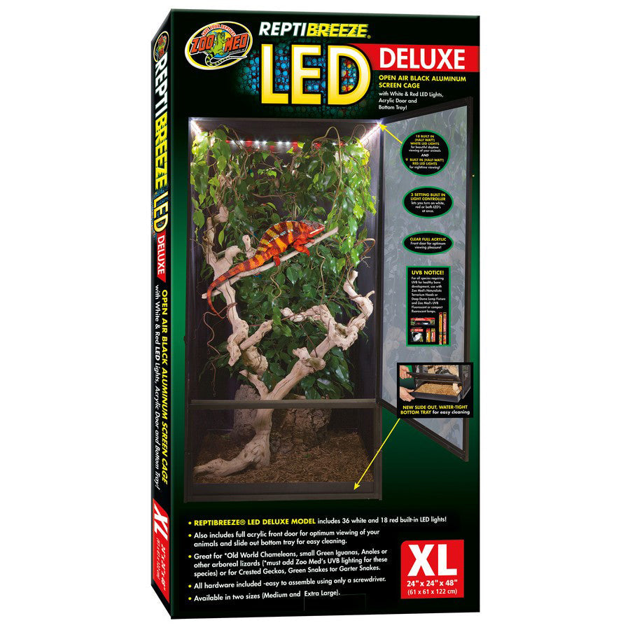 Zoo Med™ ReptiBreeze® LED Deluxe Enclosure X-Large