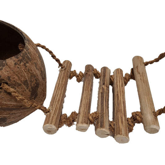 DOUBLE COCO SHELL NEST WITH LADDER