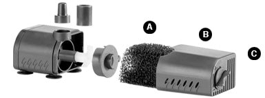 Exo Terra Repti-Clear F150 Replmt Foam Blk