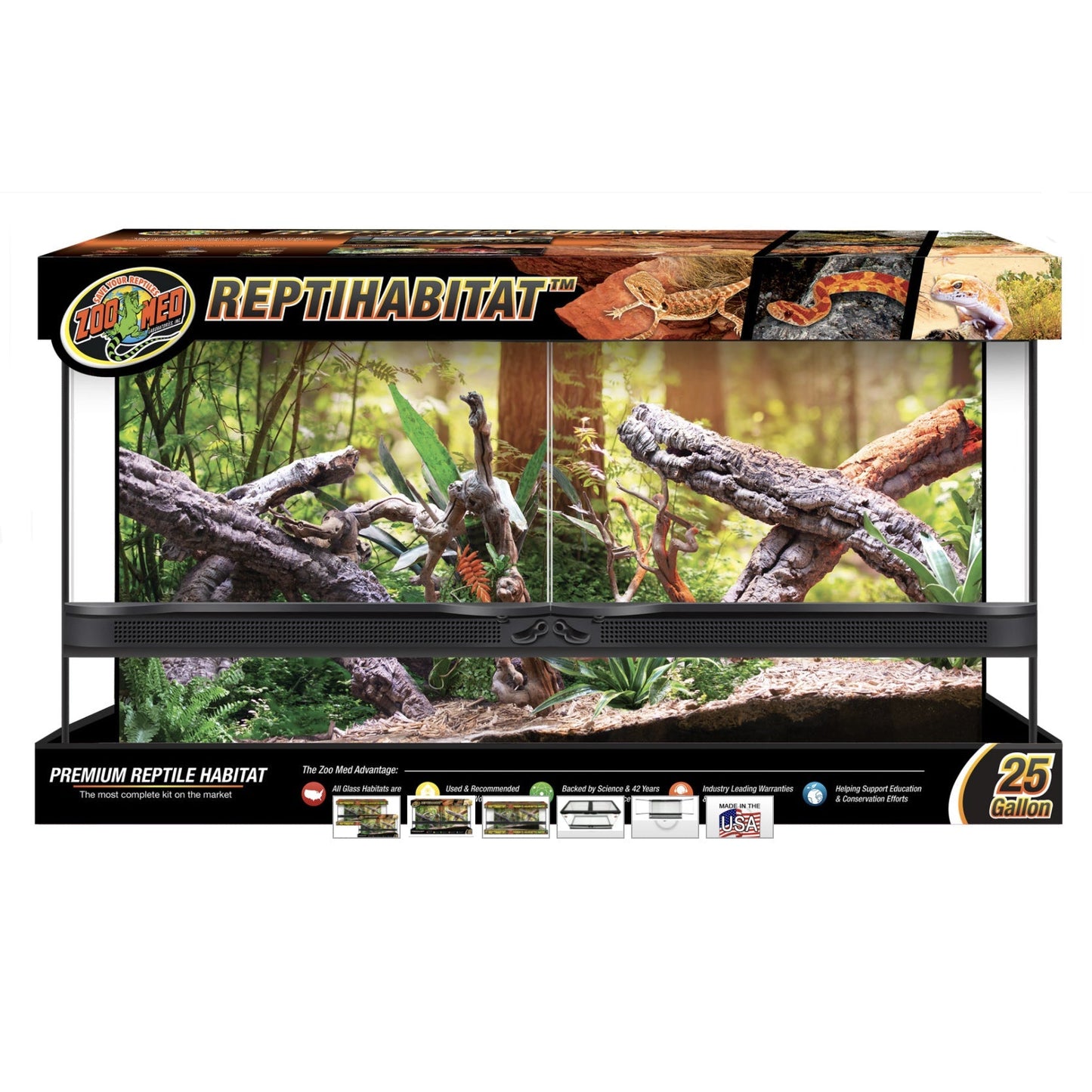 ZOO MED™ NATURALISTIC TERRARIUM® DOUBLE DOOR 25G