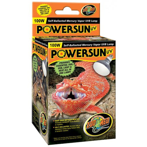 100W PowerSun UV Mercury Vapor   Zoo Med
