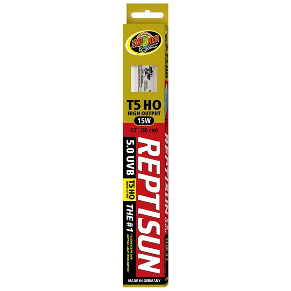 Zoo Med™ ReptiSun® 5.0 UVB T5 HO – High Output Linear Lamp 12"