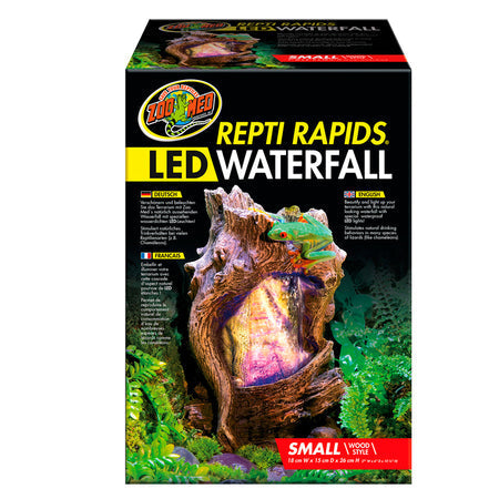 Repti Rapids LED Waterfall Wood Small - Zoo Med