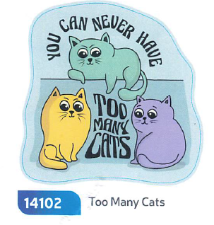 Cat Stickers: Large