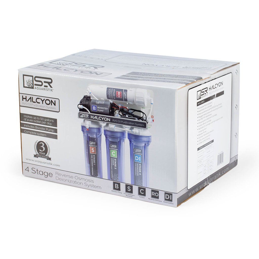 SR AQUARISTIK HALYCON 4 STAGE PRO R/O DI PURIFICATION SYSTEM