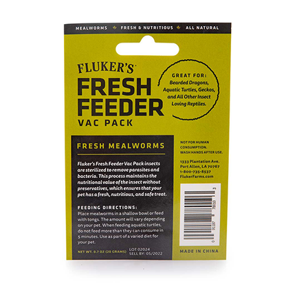 FRESH FEEDER VAC PACK FRESH MEALWORMS 0.7 OZ FLUKER'S®