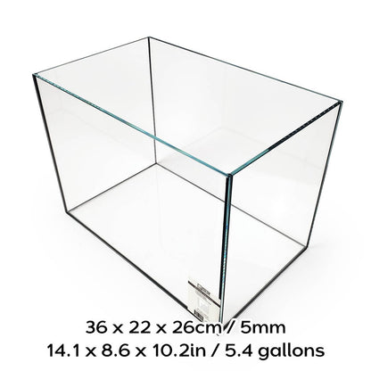 SR Aquaristik Rimless Aquarium 36cm x 22cm x 26cm / 14.1" x 8.6" x 10.2" (5.4 gallons)