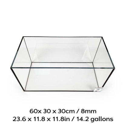 SR Aquaristik Rimless Aquarium 60cm x 30cm x 30cm / 23.6" x 11.8" x 11.8" (14.2 gallons)