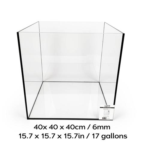 SR Aquaristik Rimless Aquarium 40cm x 40cm x 40-cm / 15.7" x 15.7" x 15.7" (17 gallons)