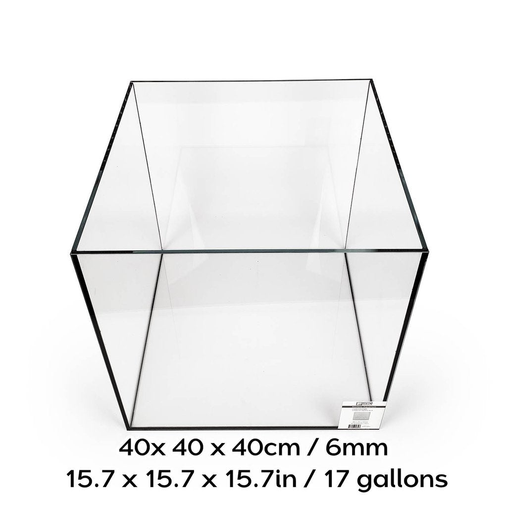 SR Aquaristik Rimless Aquarium 40cm x 40cm x 40-cm / 15.7" x 15.7" x 15.7" (17 gallons)