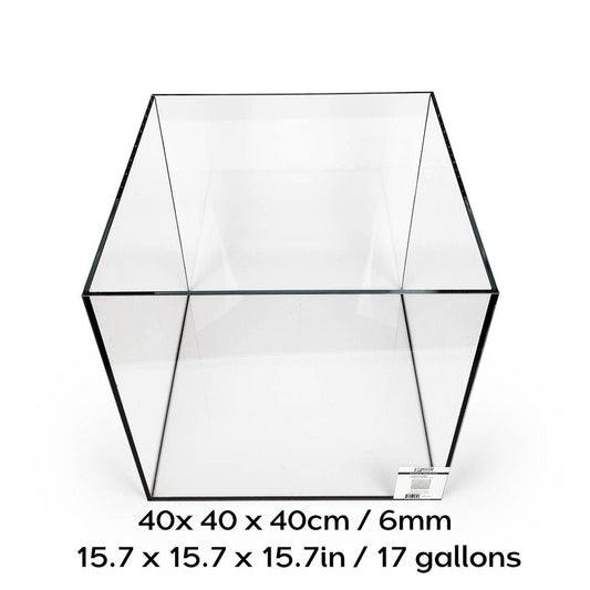 SR Aquaristik Rimless Aquarium 40cm x 40cm x 40-cm / 15.7" x 15.7" x 15.7" (17 gallons)