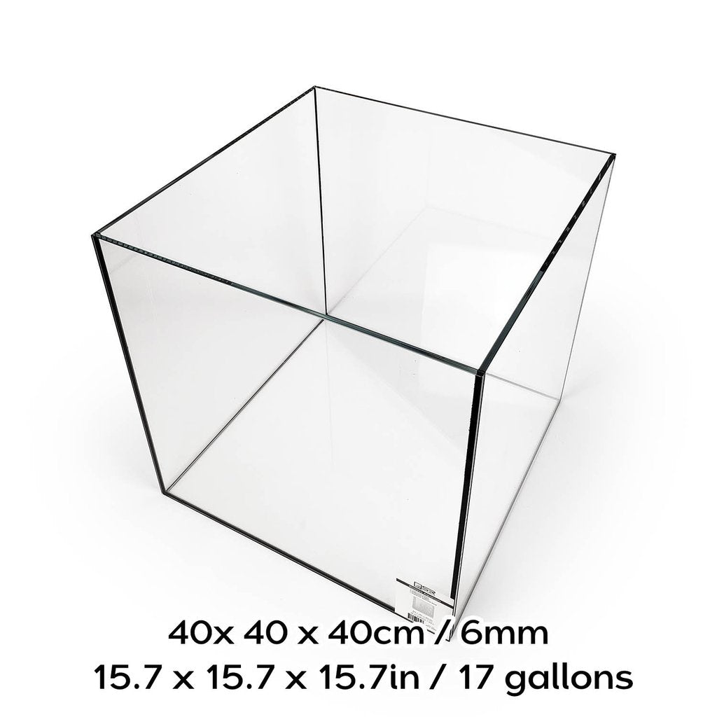 SR Aquaristik Rimless Aquarium 40cm x 40cm x 40-cm / 15.7" x 15.7" x 15.7" (17 gallons)