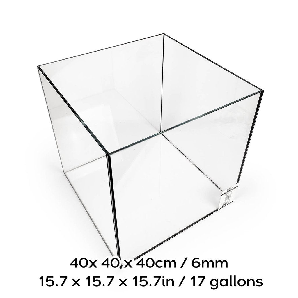 SR Aquaristik Rimless Aquarium 40cm x 40cm x 40-cm / 15.7" x 15.7" x 15.7" (17 gallons)