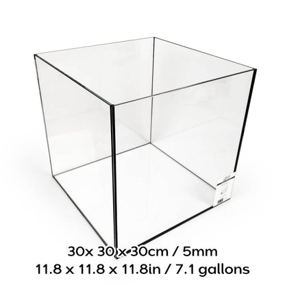 SR Aquaristik Rimless Aquarium 30cm x 30cm x 10cm / 11.8" x 11.8" x 3.9" (2.3 gallons)