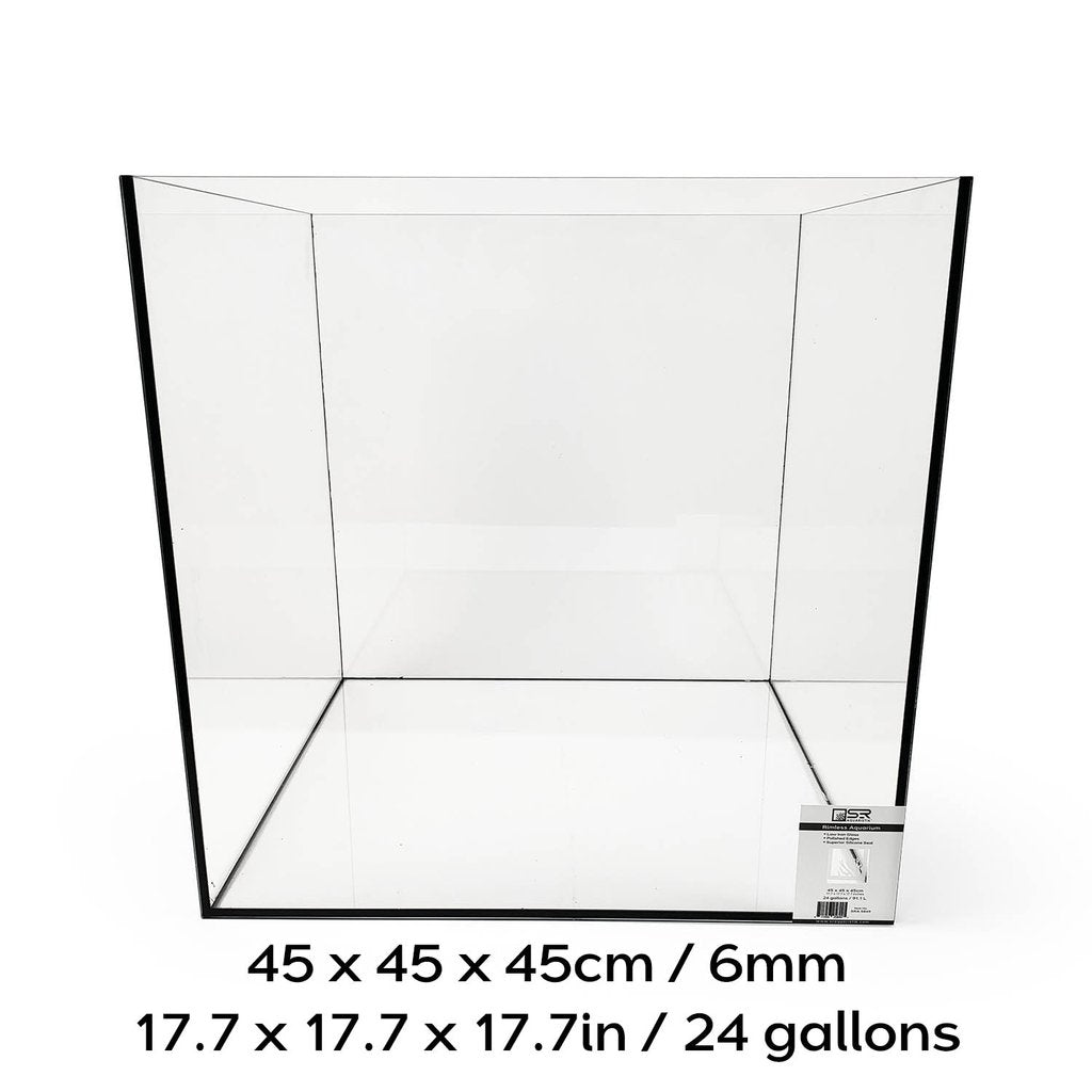 SR Aquaristik Rimless Aquarium 45cm x 45cm x 45cm / 17.7" x 17.7" x 17.7" (24 gallons)