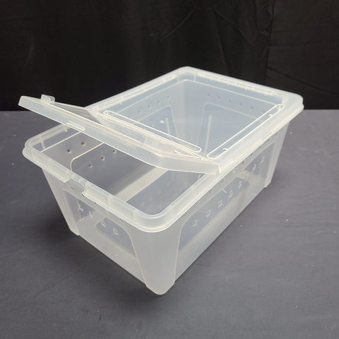 HINGED LID REPTILE STACKABLE BOX LG