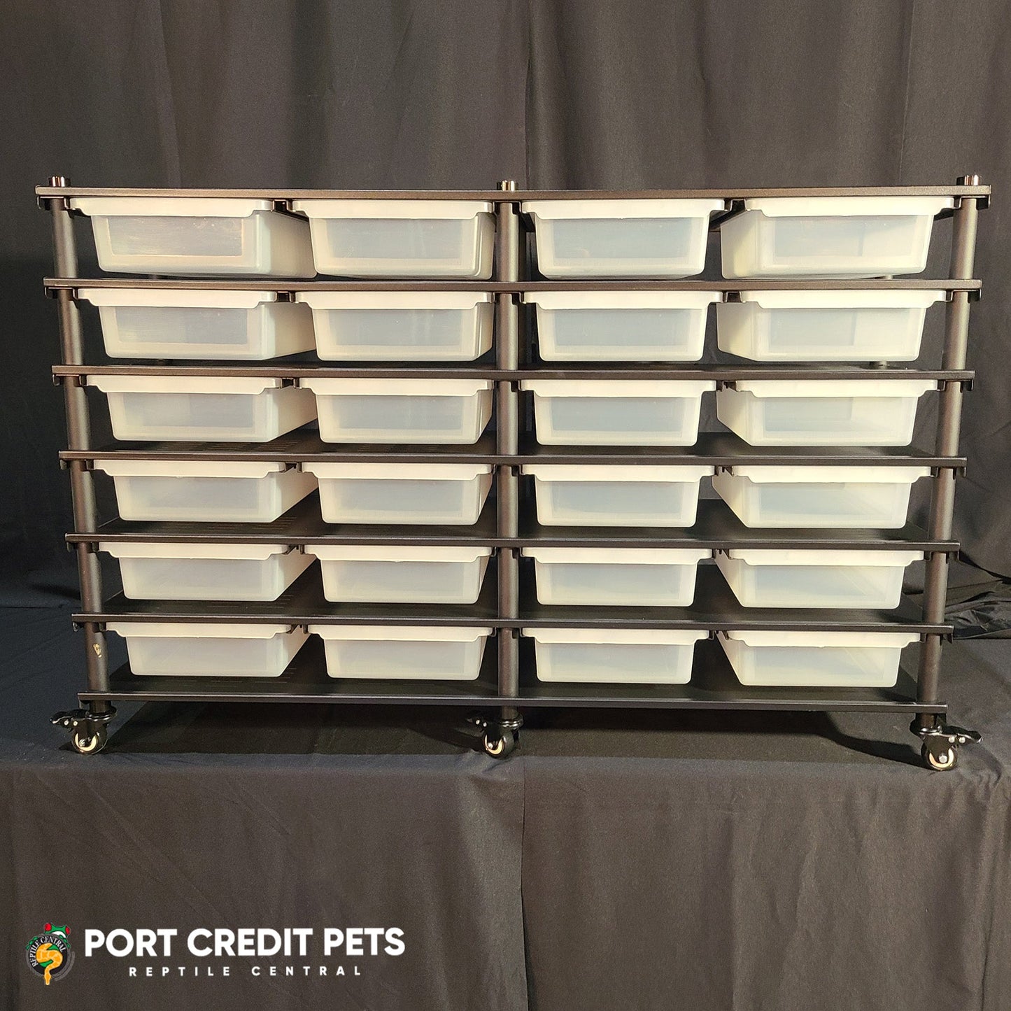 R80 RACK – REPTILE 6 LEVEL 24 BIN COMPLETE SYSTEM
