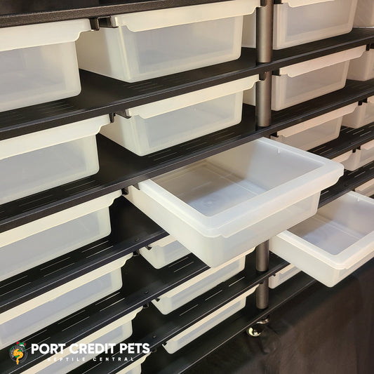 R80 RACK – REPTILE 6 LEVEL 24 BIN COMPLETE SYSTEM