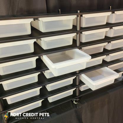 R80 RACK – REPTILE 6 LEVEL 24 BIN COMPLETE SYSTEM