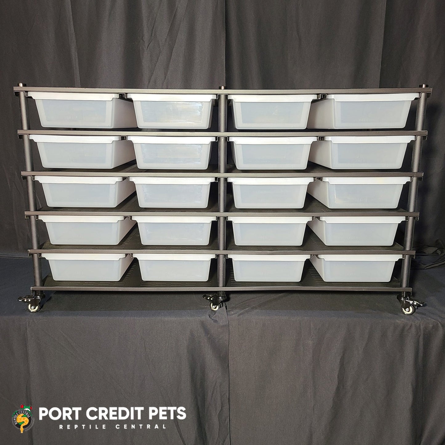 R92 RACK – REPTILE 5 LEVEL 20 BIN COMPLETE SYSTEM