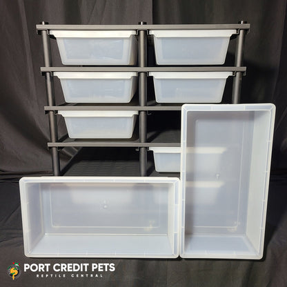 R100 RACK – REPTILE 5 LEVEL 10 BIN COMPLETE SYSTEM