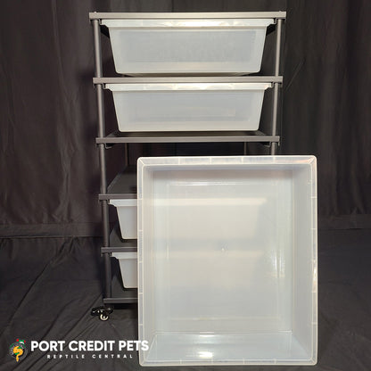 R160 RACK - REPTILE 5 LEVEL 5 BIN COMPLETE SYSTEM