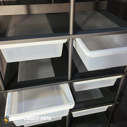 R104 LIZARD RACK – LIZARD REPTILE 4 LEVEL 8 BIN SPECIAL COMPLETE SYSTEM