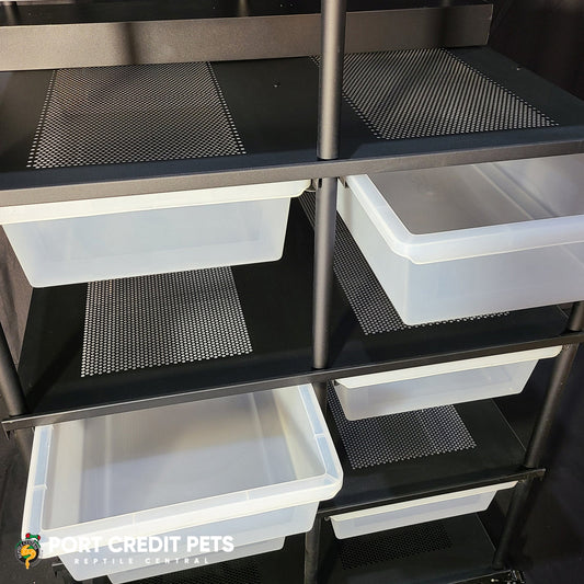 R104 LIZARD RACK – LIZARD REPTILE 4 LEVEL 8 BIN SPECIAL COMPLETE SYSTEM
