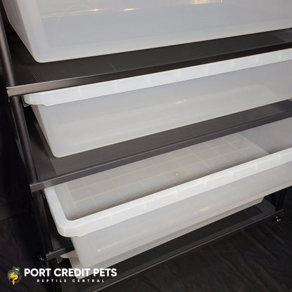 R180 RACK – REPTILE BIN 4 LEVEL 4 BIN COMPLETE SYSTEM