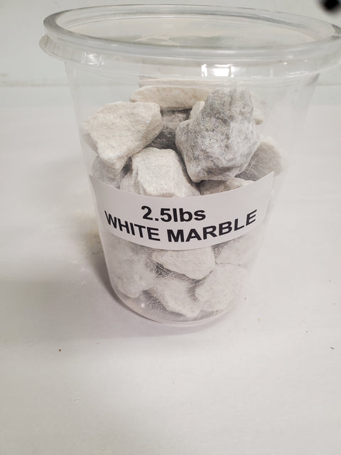 White marble rocks 2.5 lbs