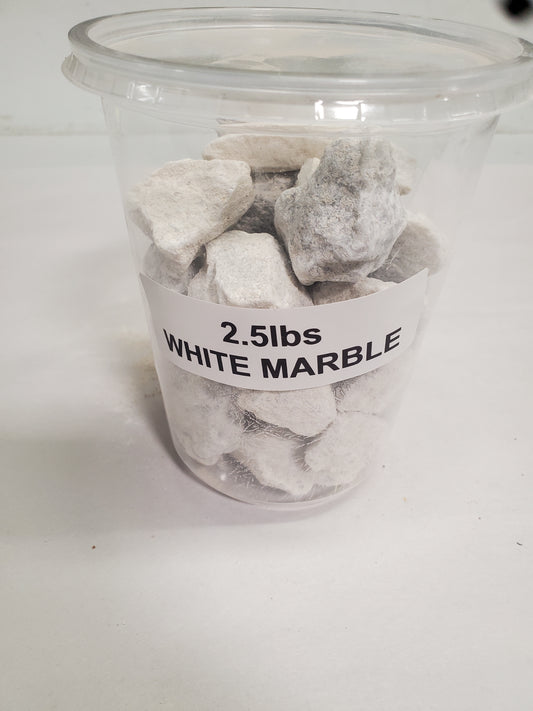 White marble rocks 2.5 lbs