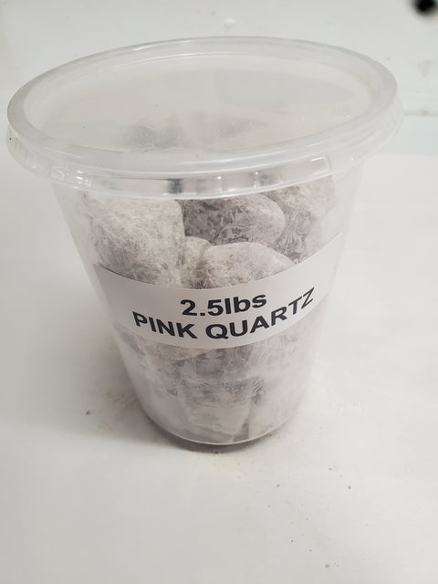 Pink quartz rocks 2.5 lbs