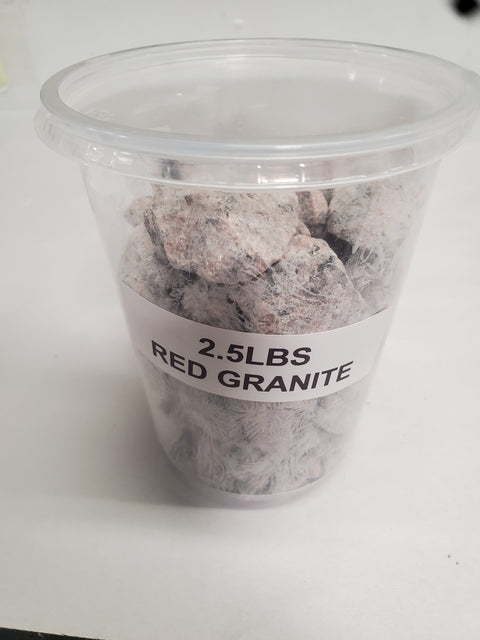 Red granite rocks 2.5lbs