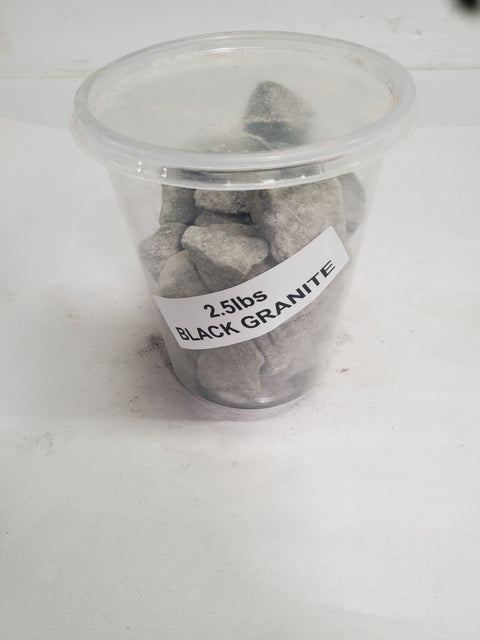 Black granit rock 2.5lbs