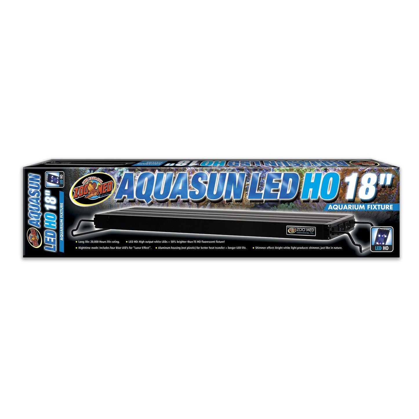 AquaSun LED HO Aquarium Fixture 18" - Zoo Med