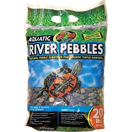 Turtle River Pebbles Substrate 20lb - Zoo Med – Port Credit Pets