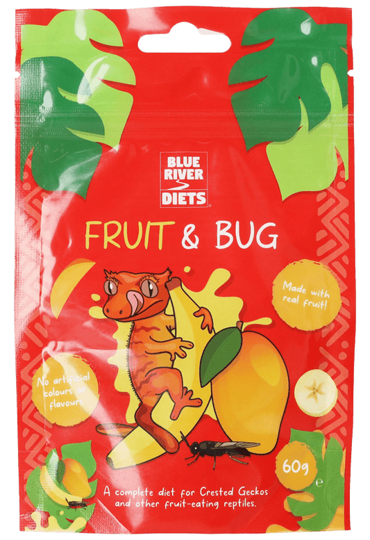 Blue River Crested Gecko Diet - Fruit and Bug 60g